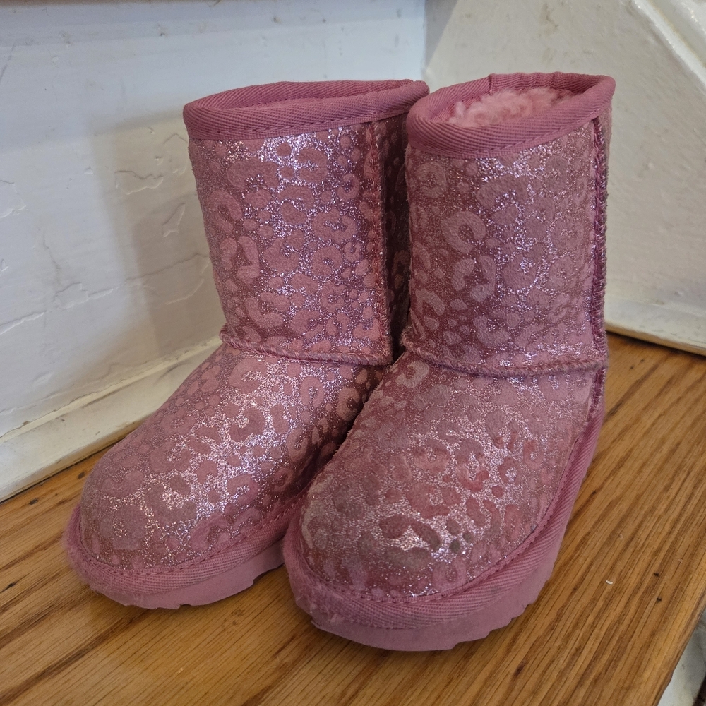 UGG Pink Sparkle Kids Boots